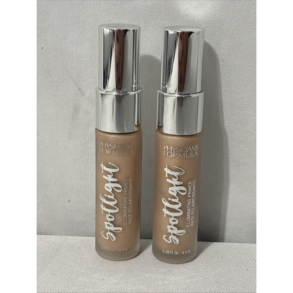 Lot of 2 Physicians Formula Spotlight Illuminating Primer GLOW PF 10779 0.28 Oz